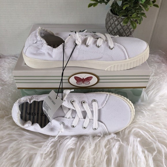 West Loop Women's Lace Up Sneakers Walking Shoes Size Small 4/6 Memory Foam New - Picture 11 of 16